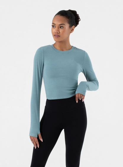 Ultra Soft Acacia Twist Back Long Sleeve | NUX | Evolve Fit Wear