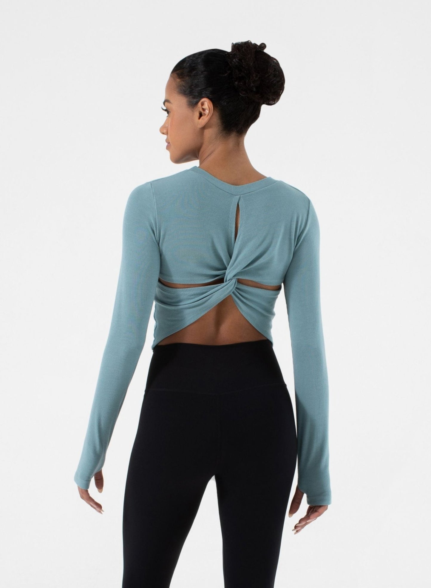 Ultra Soft Acacia Twist Back Long Sleeve | NUX | Evolve Fit Wear