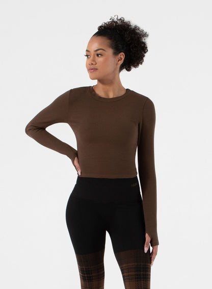 Ultra Soft Acacia Twist Back Long Sleeve | NUX | Evolve Fit Wear