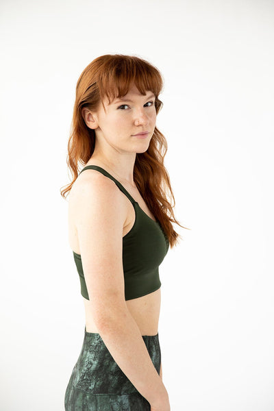 Handful Double Down Bra – JunipHer (Forest Green)