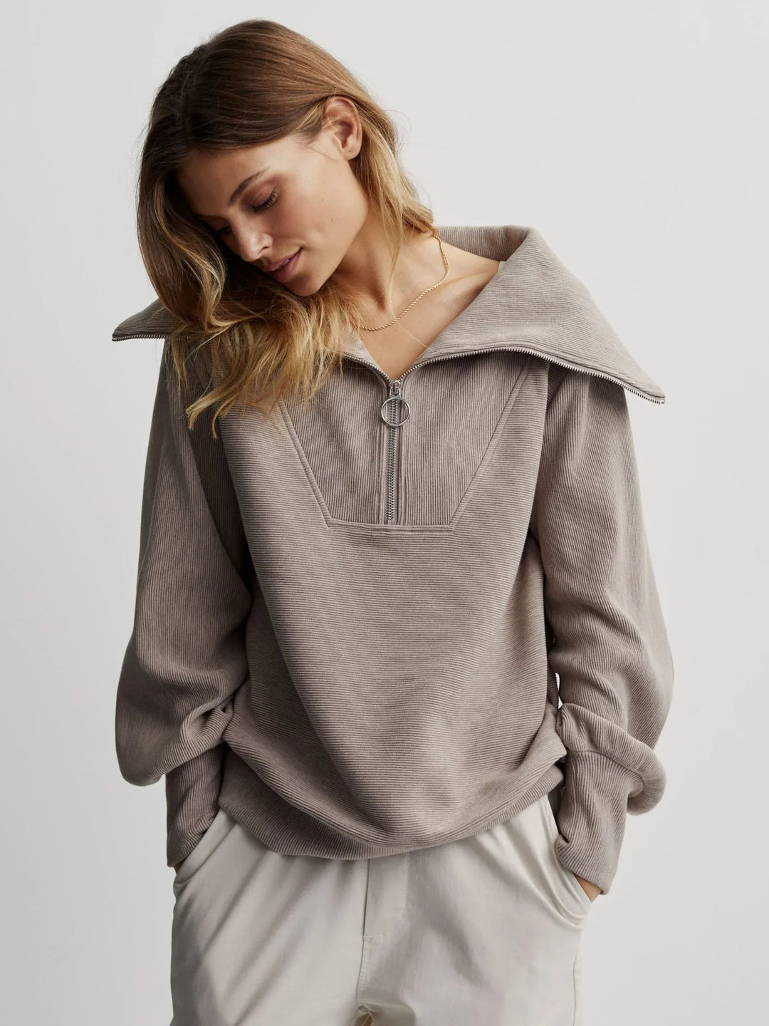 varley-vine-half-zip-taupe-marl-varley-evolve-fit-wear-567981 - Evolve Fit Wear - varley-vine-half-zip-taupe-marl-varley-evolve-fit-wear-567981