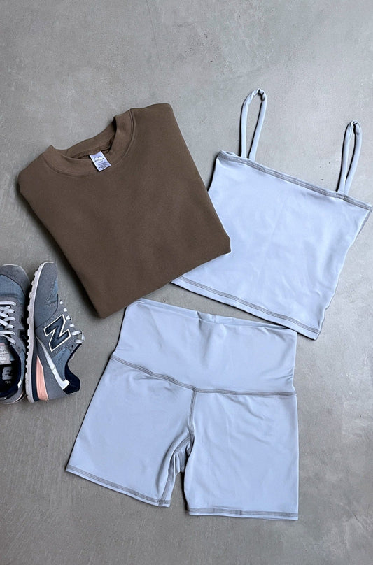 WithLove ♡ Solid Grey Bike Short | WithLove | Evolve Fit Wear