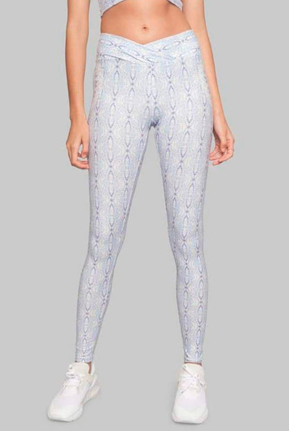 Wolven Aquarius Ruched Crossover Legging - Aquarius | Wolven | Evolve Fit Wear