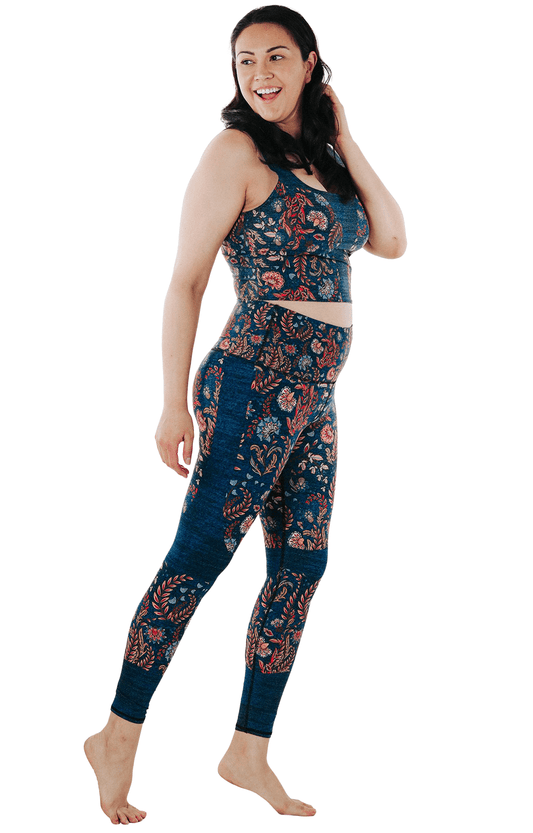 Yoga Democracy Festival Denim Printed Yoga Leggings | Yoga Democracy | Evolve Fit Wear