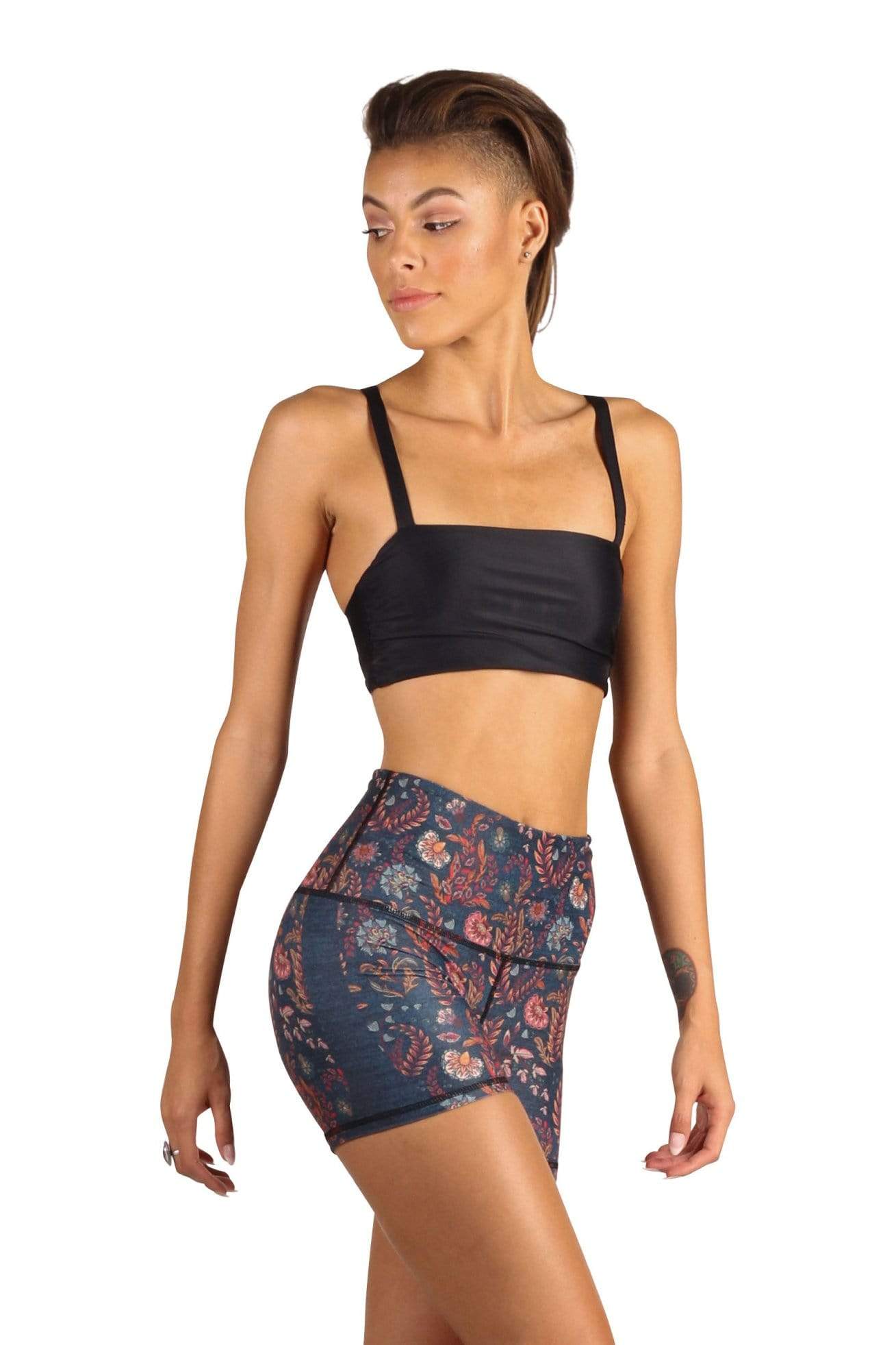Yoga Democracy Joey Short in Festival Denim | Yoga Democracy | Evolve Fit Wear