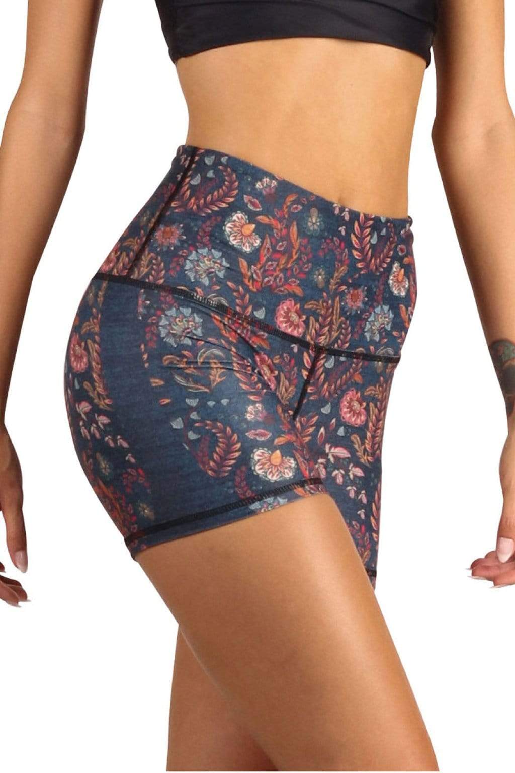 Yoga Democracy Joey Short in Festival Denim | Yoga Democracy | Evolve Fit Wear