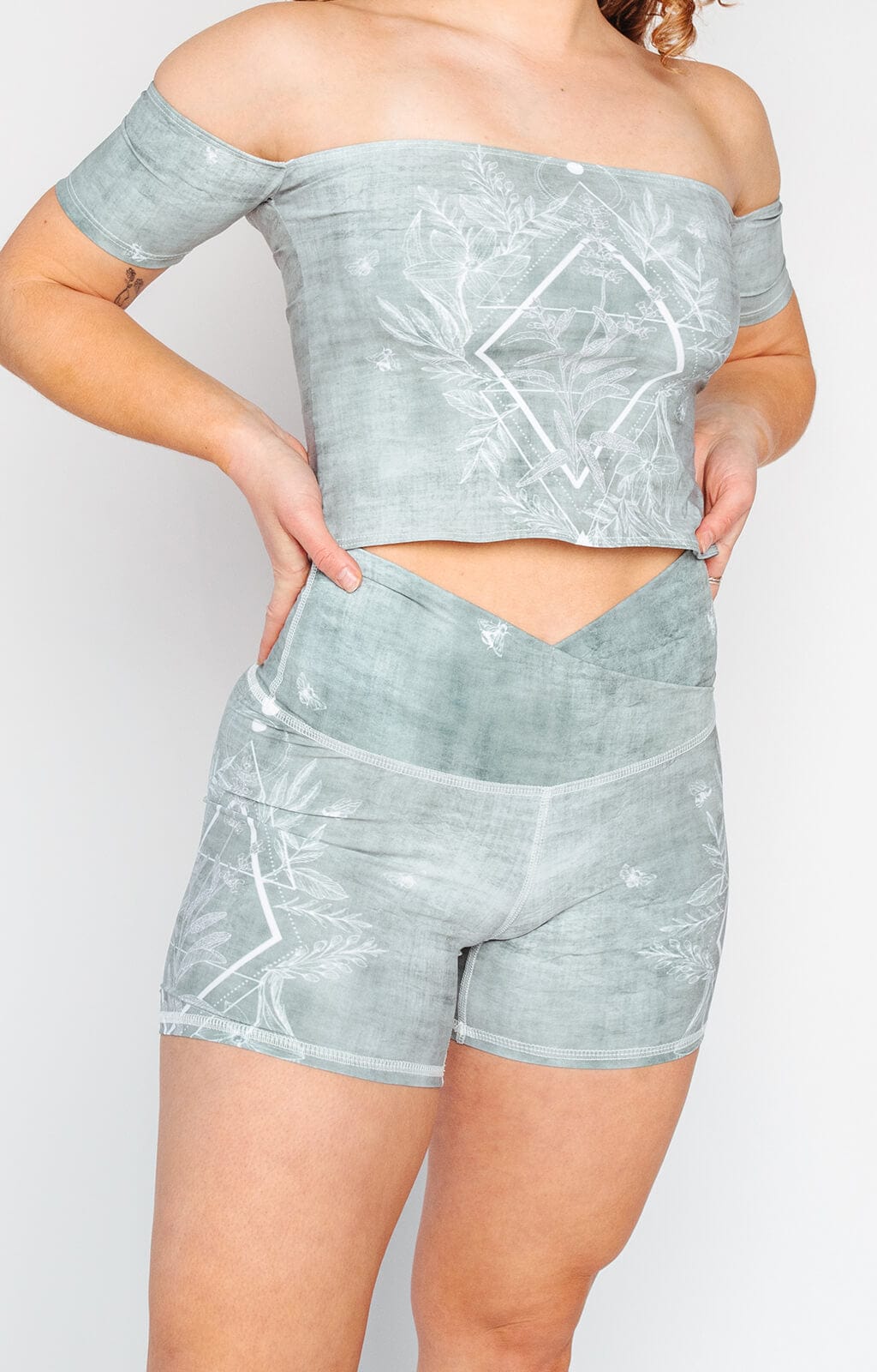 Yoga Democracy Movement Short in Pure Sage | Yoga Democracy | Evolve Fit Wear