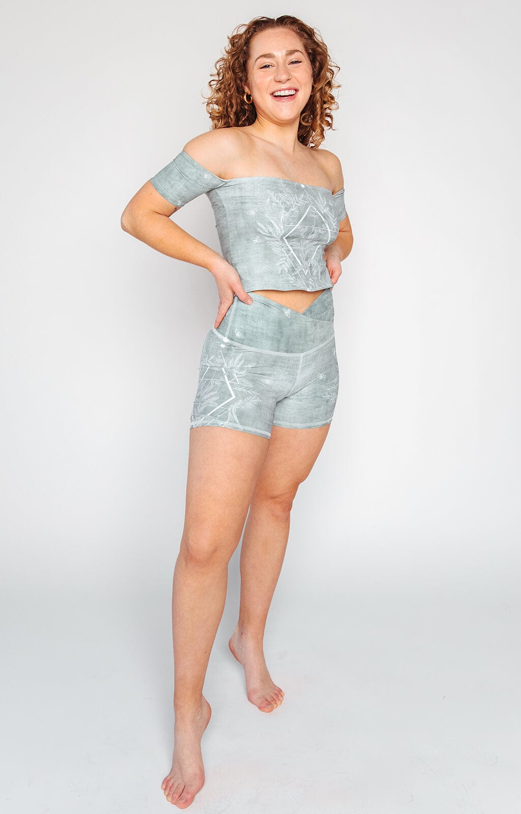 Yoga Democracy Movement Short in Pure Sage | Yoga Democracy | Evolve Fit Wear