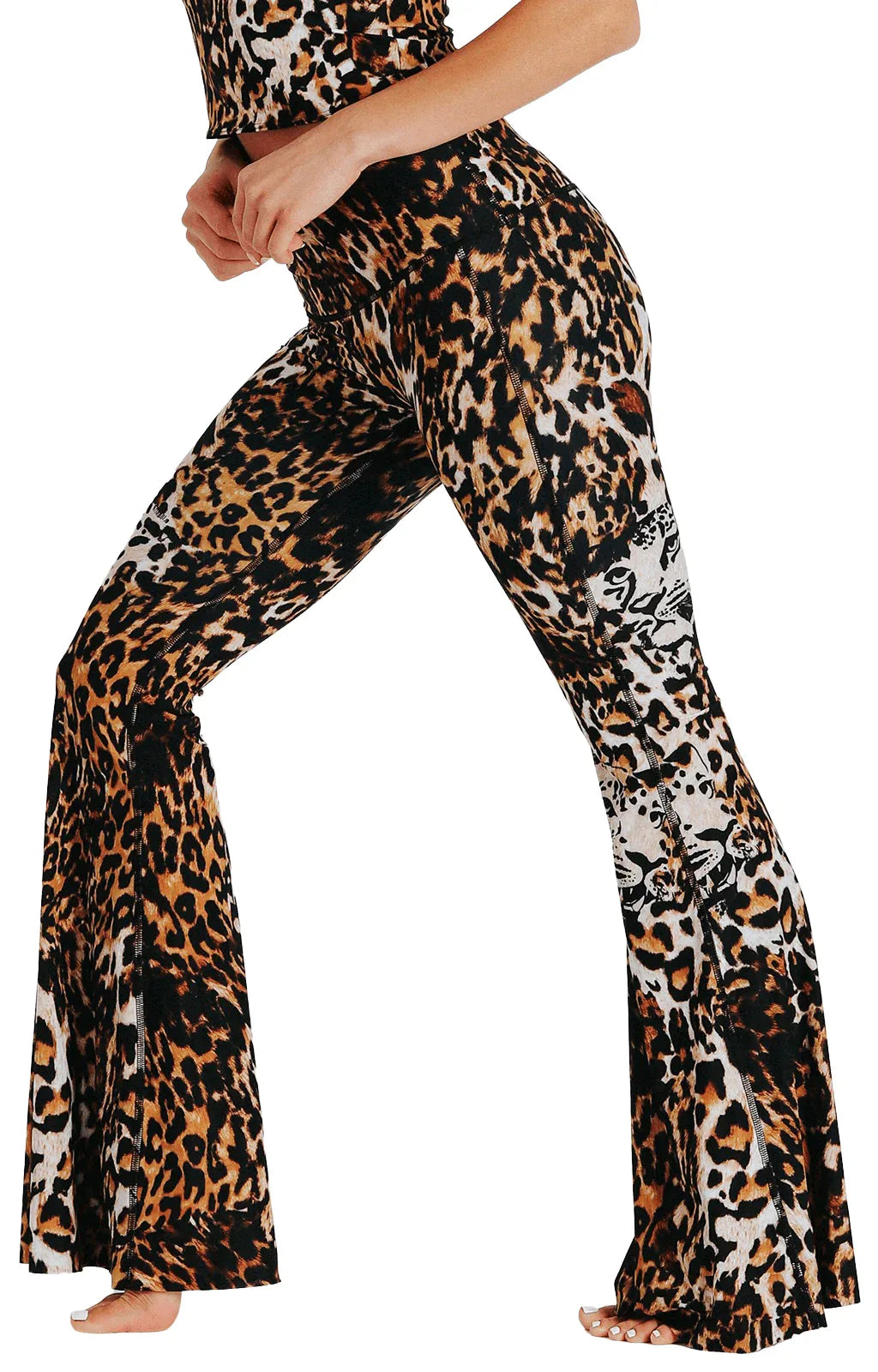 yoga-democracy-wildcat-printed-bell-bottoms-yoga-democracy-evolve-fit-wear-531774 - Evolve Fit Wear - yoga-democracy-wildcat-printed-bell-bottoms-yoga-democracy-evolve-fit-wear-531774