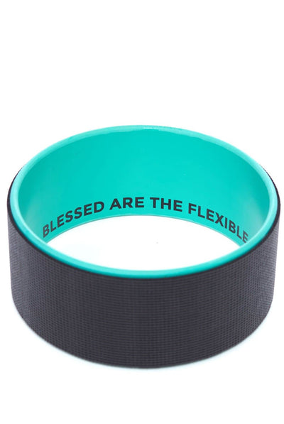 YogiWheel in Blessed Are The Flexible Quote Yoga Wheels